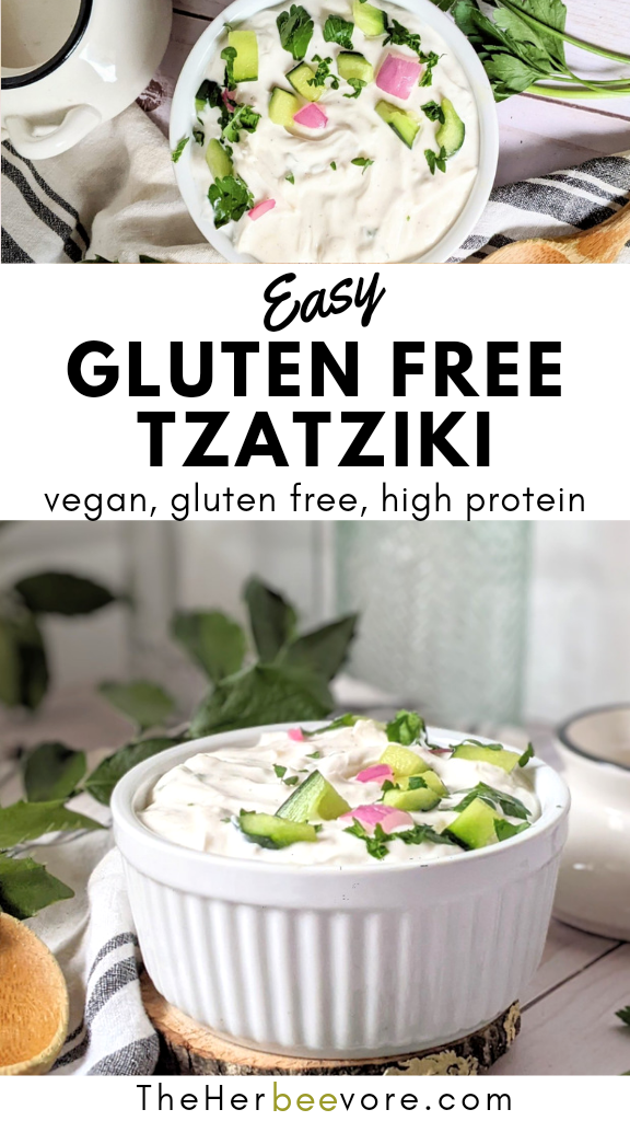 gluten free tzatziki sauce dip recipe easy homemade no gluten tzatziki without wheat products