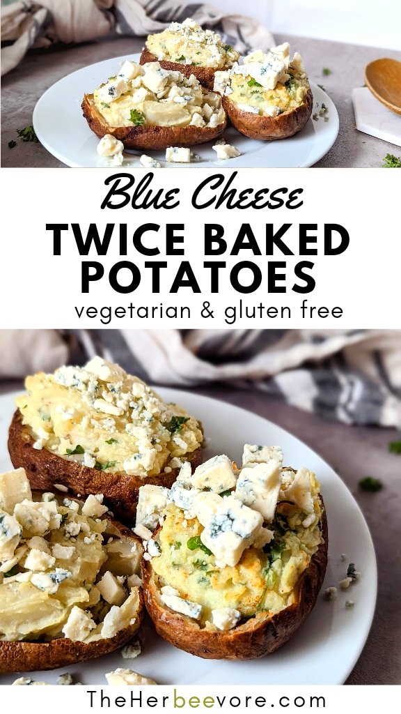 blue cheese twice baked potatoes recipe vegetarian recipes with blue cheese meatless recipes without meat