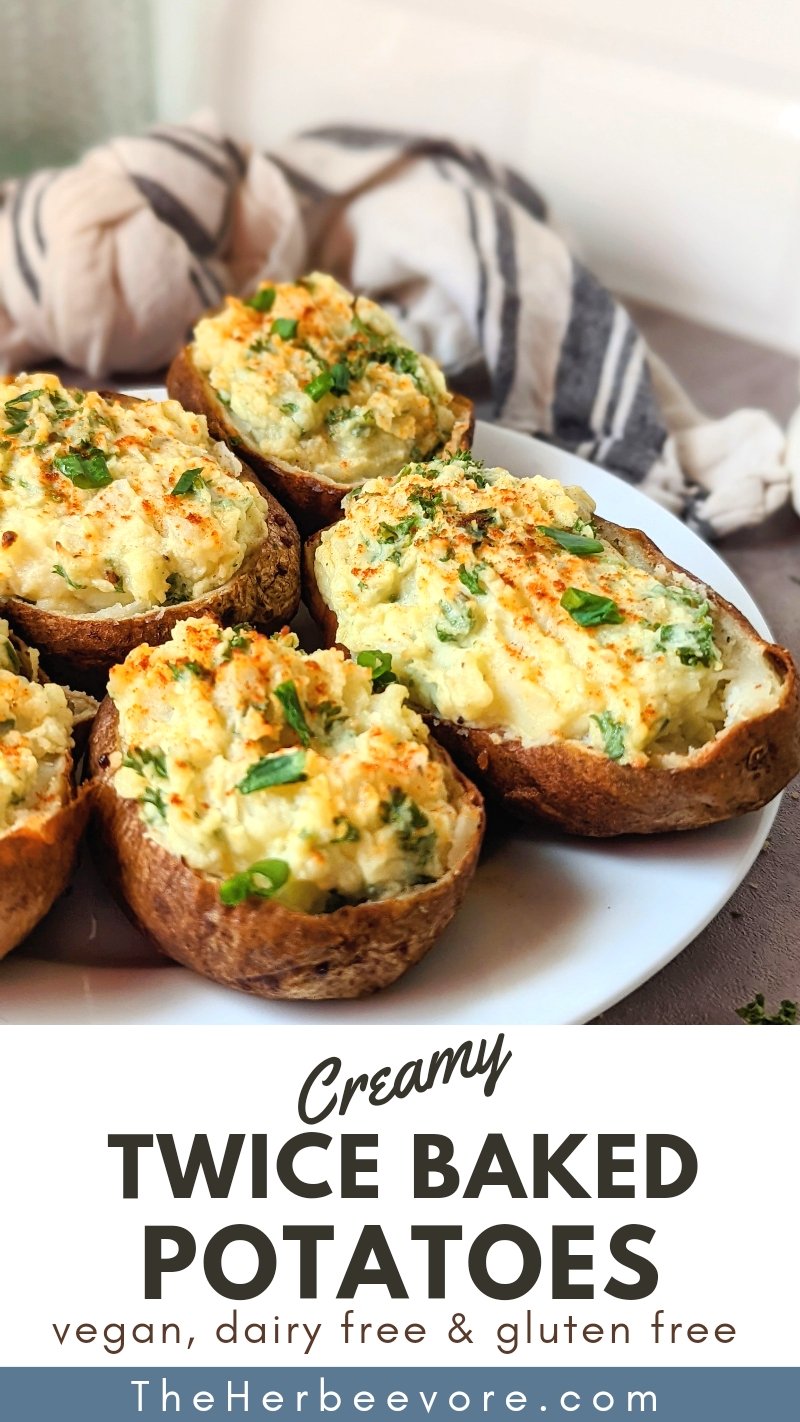 twice baked potatoes without sour cream vegan gluten free twice baked potatoes no milk no cream