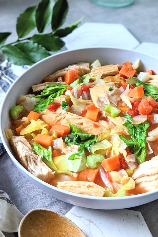 chicken soup with cabbage recipe gluten free low carb keto soups with chicken breast and cabbage carrots onion and garlic
