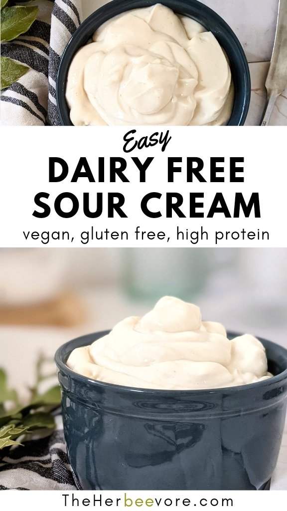 dairy free sour cream recipe vegan high protein sour cream tofu recipe healthy homemade dairy free sour cream recipes