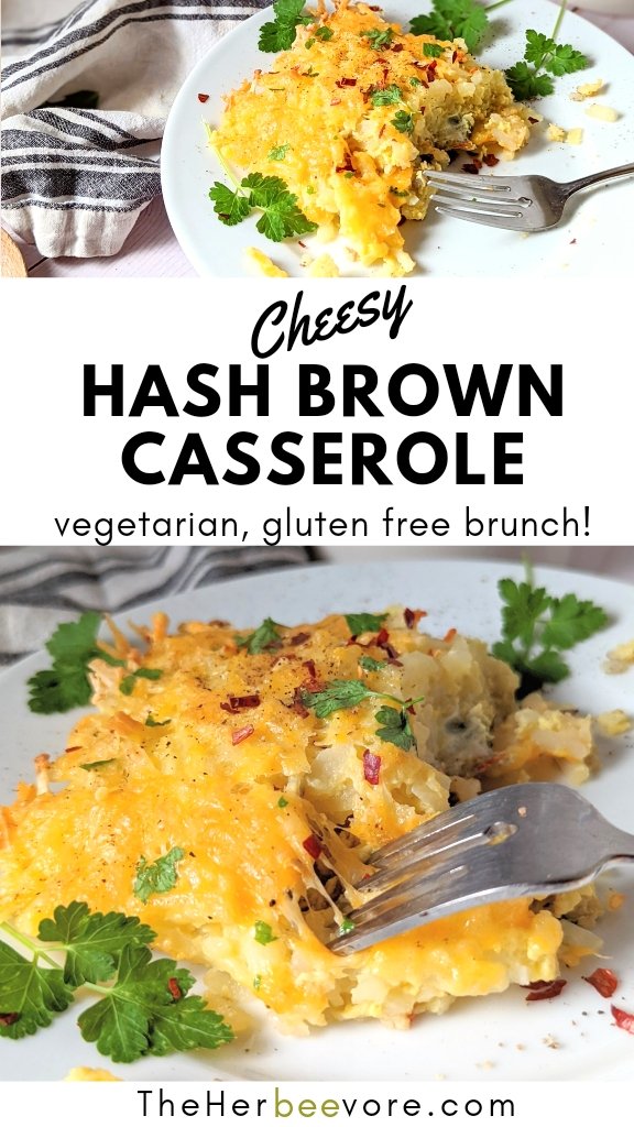 hashbrown casserole no soup recipe make ahead hash brown bake without soup for breakfast or brunch gluten free and vegetarian.