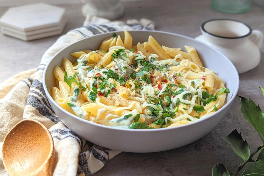 vegetarian mozzarella pasta recipe with mozzarelle cheese noodles sauce for pasta gluten free 