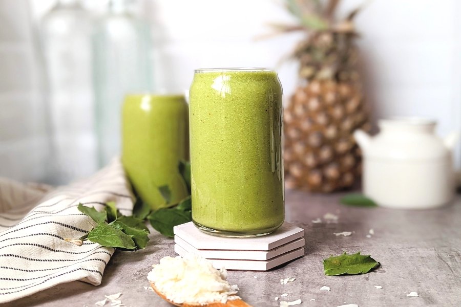 green island smoothie recipe healthy vegan gluten free vegetarian smoothie with spinach and pineapple
