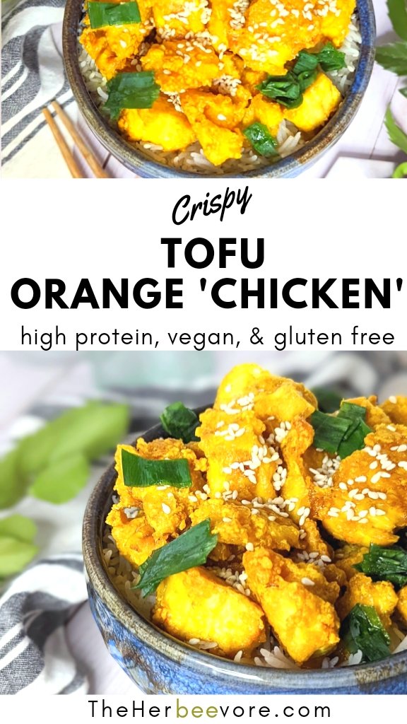 orange tofu recipe healthy tofu recipes with corn starch green onions ginger garlic and turmeric tofu sheet pan orange chicken vegan vegetarian recipes