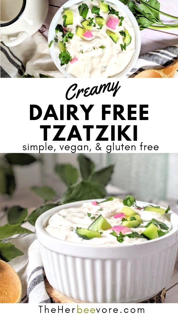 dairy free tzatziki sauce no yogurt no sour cream recipe healthy no milk sauces vegan greek sauce recipe