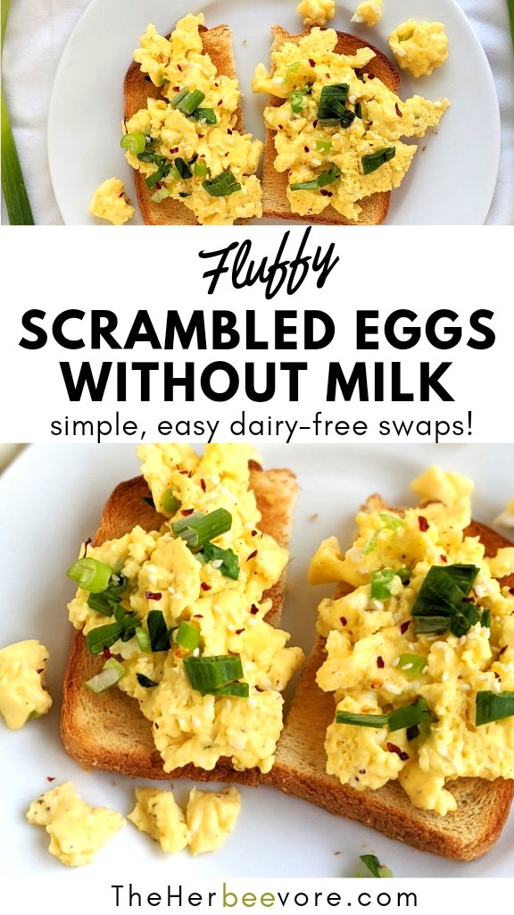 no milk scrambled eggs what to use in eggs instead of milk dairy free scrambled eggs options how to make scrambled eggs without milk