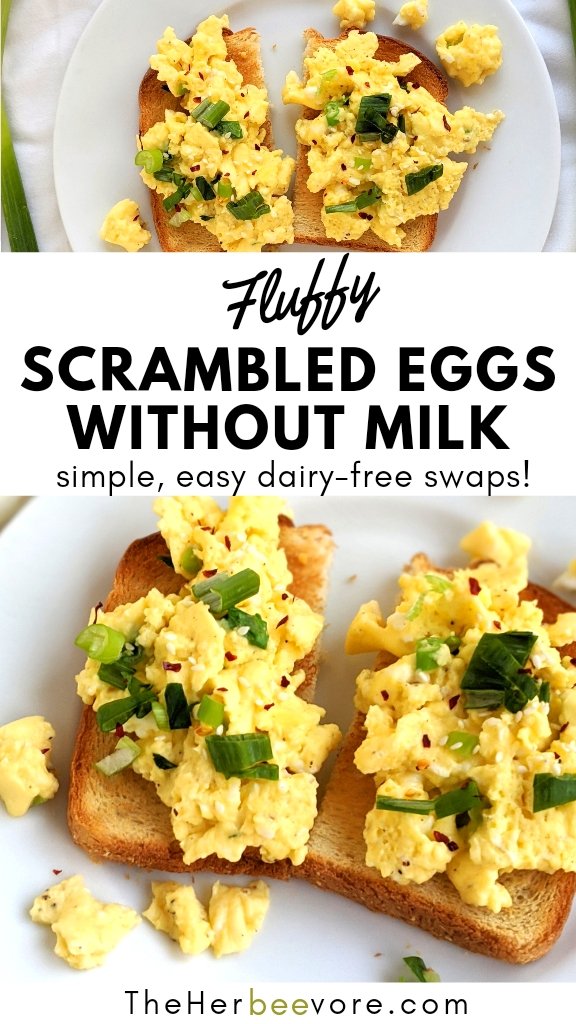 Scrambled Eggs without Milk (Dairy Free Eggs) - Simply Whisked