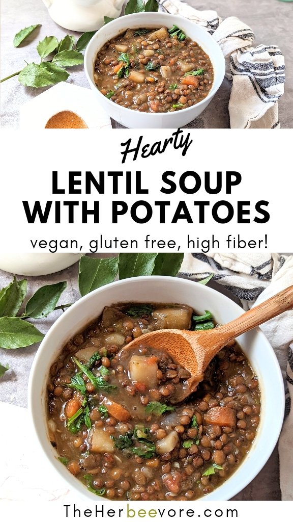 lentil soup with potatoes recipe hearty potato lentil soup recipe with kale parsley carrots celery and tomatoes