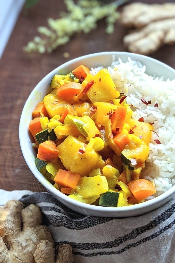 ginger root curry recipe with ginger sauce and coconut milk vegetable ginger curry antioxidant recipes