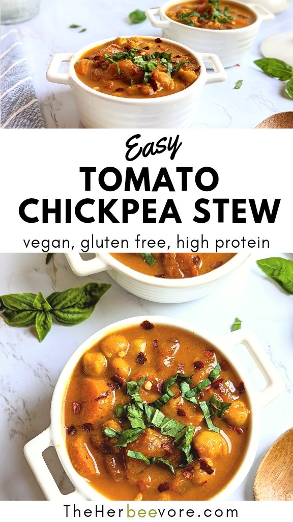 tomato chickpea stew recipe vegan gluten free vegetarian dairy free stew