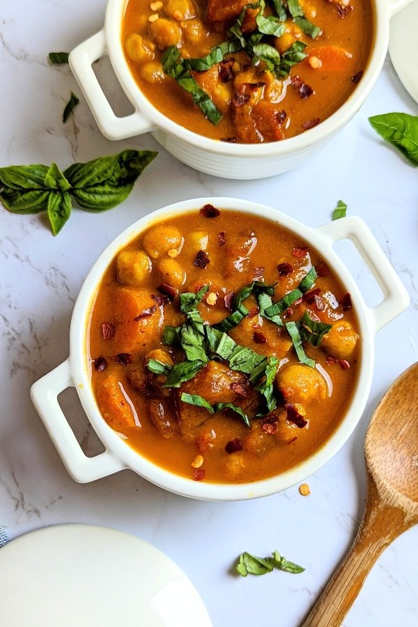 canned chickpeas soup recipe with tomatoes fresh or cooked chickpeas soup recipe vegan gluten free vegetarian lunches high in vegan protein