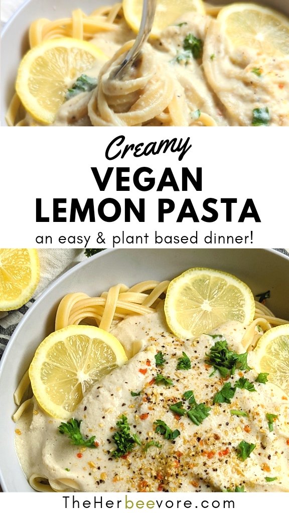 vegan lemon pasta recipe dairy free lemon pasta no milk or cream