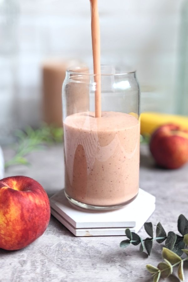 peach banana smoothie recipe high protein vegan smoothies for breakfast with peach and ripe banana recipes
