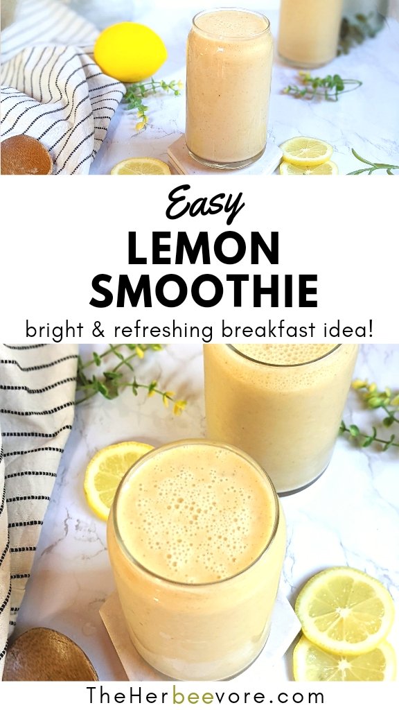 lemon smoothie recipe vegan dairy free no milk smoothies with the full lemon peel zest and juice