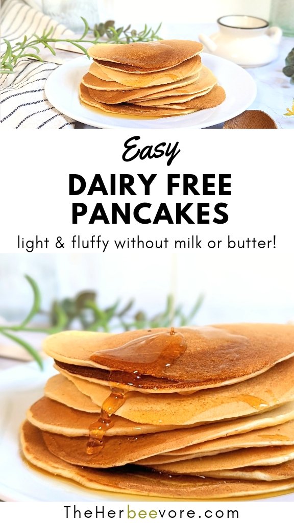 dairy free pancakes without buttermilk recipe healthy no milk pancakes with no butter or cream