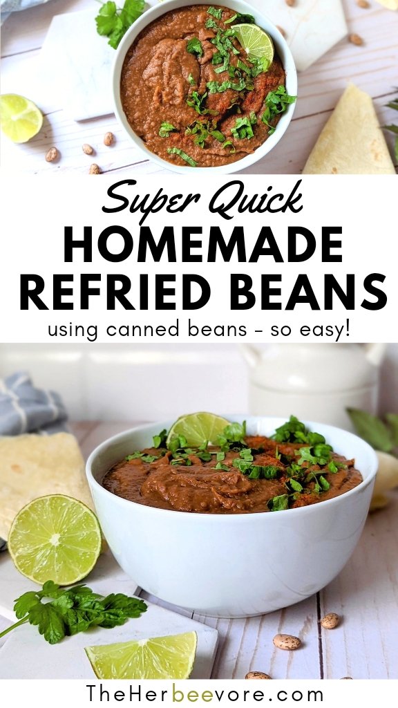 Refried Beans from Canned Pinto Beans