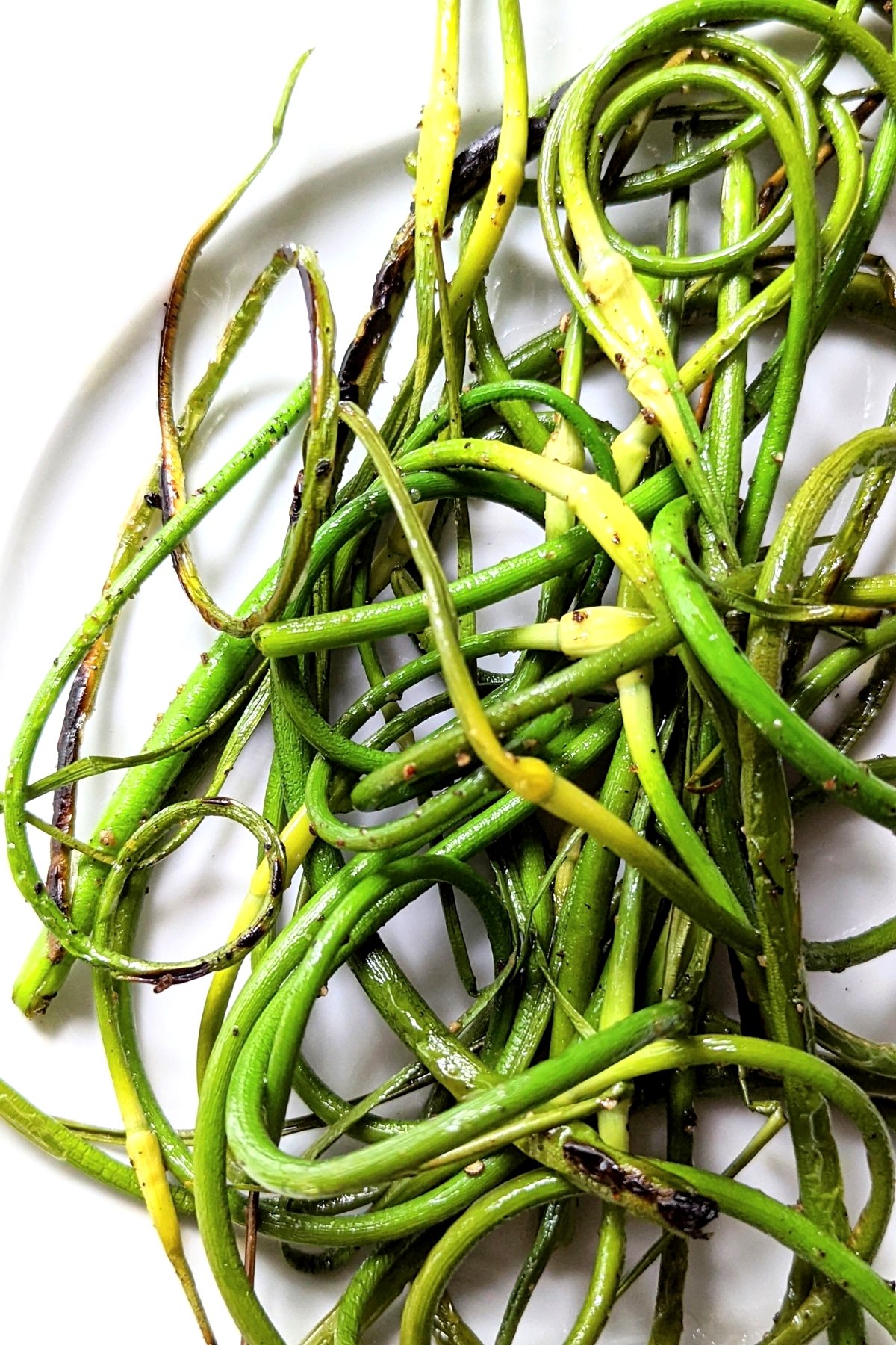 grilled scapes recipe healthy garlic scapes on the grill spring and summer garlic scapes recipes