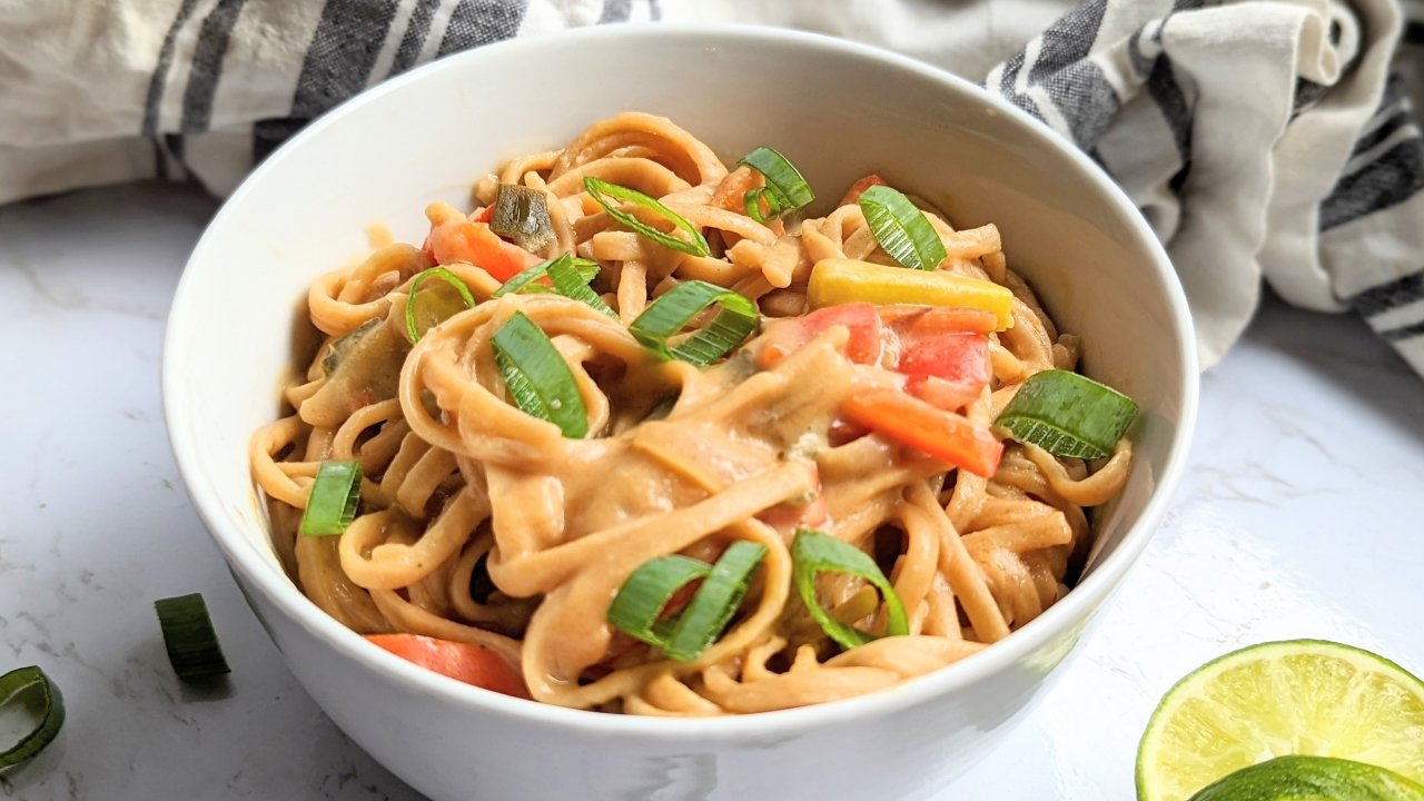 low salt peanut noodles pressure cooker instant pot satay noodles recipe healthy homemade peanut noodles instant pot