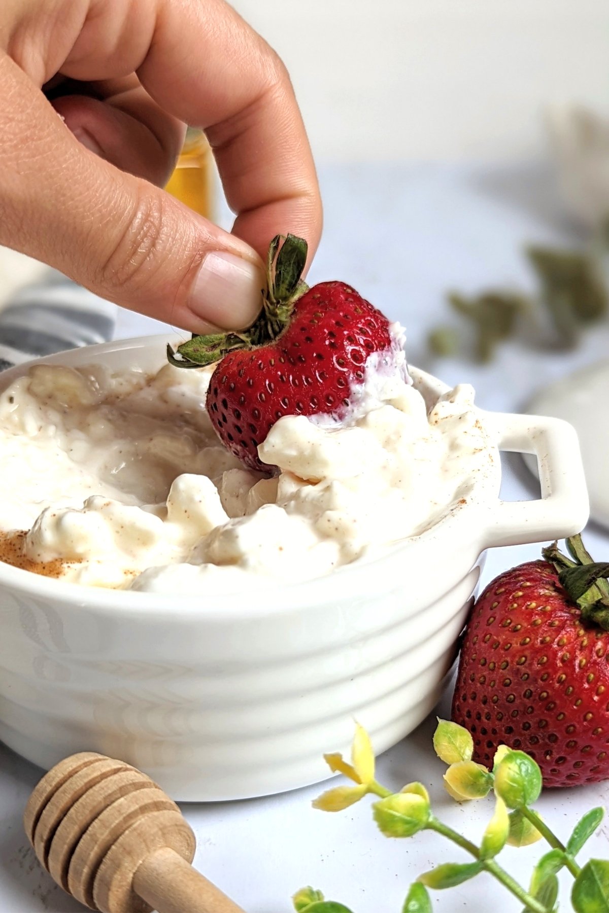 berries and cottage cheese recipe with fruit easy cottage cheese and honey dip with strawberries and fresh raw honey use non fat fat free or low fat cottage cheese.