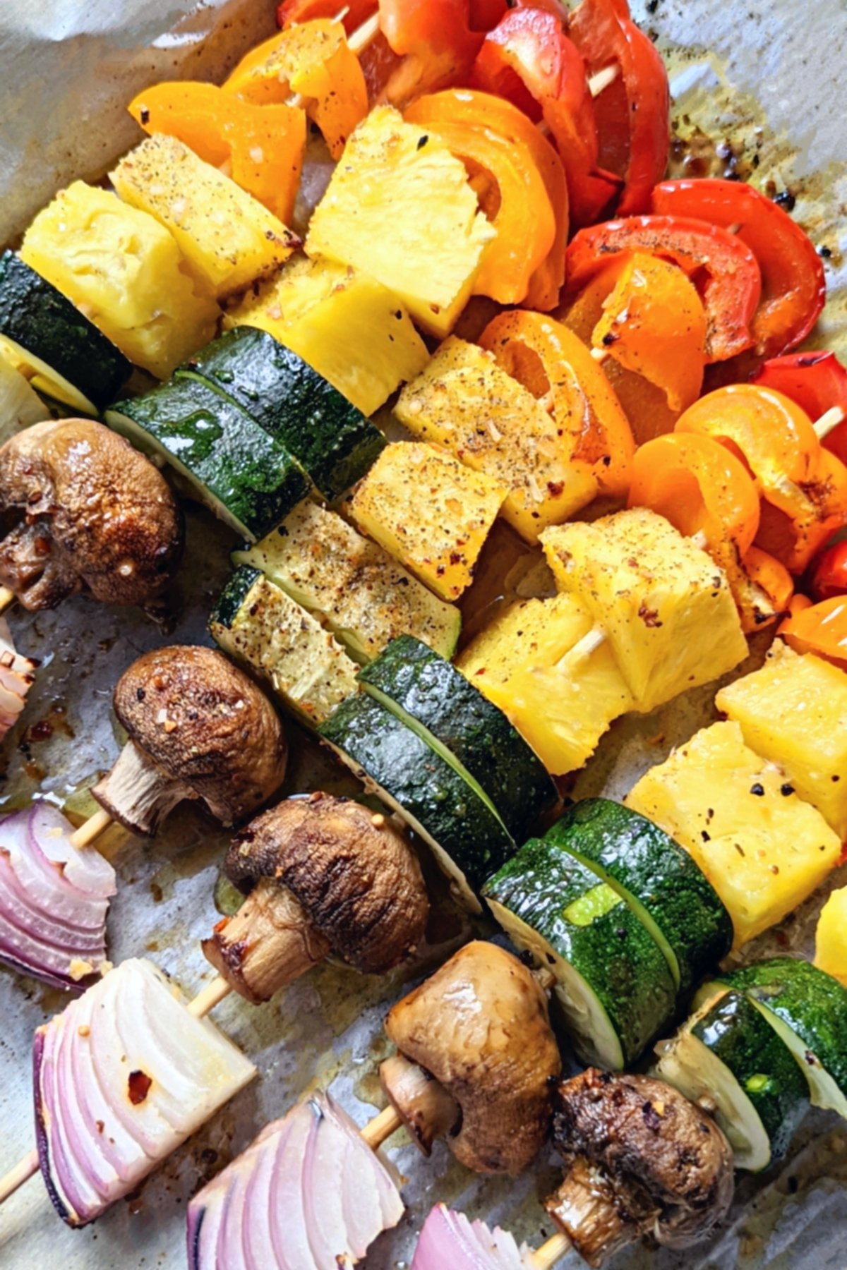 Veggie Kabobs in the Oven