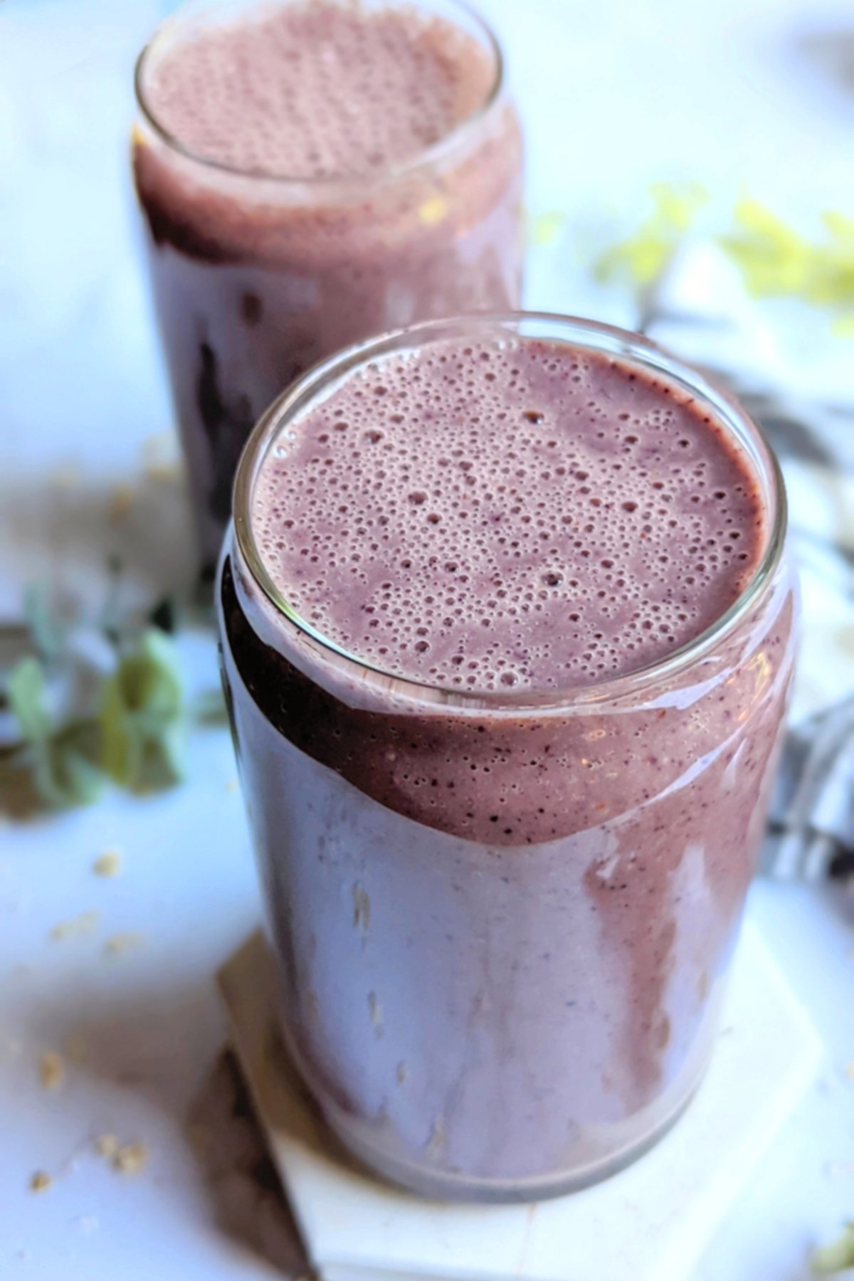 high fiber smoothie with oats for weight loss recipe antioxidant smoothie with berries and flaxseeds vegan gluten free and high protein breakfast ideas