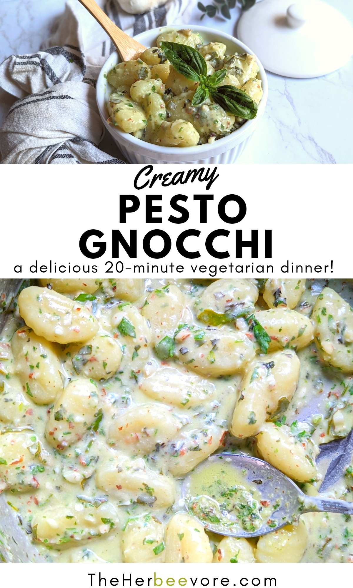 creamy pesto gnocchi recipe vegetarian meatless gnocchi recipe with creamy basil pesto sauce recipe 