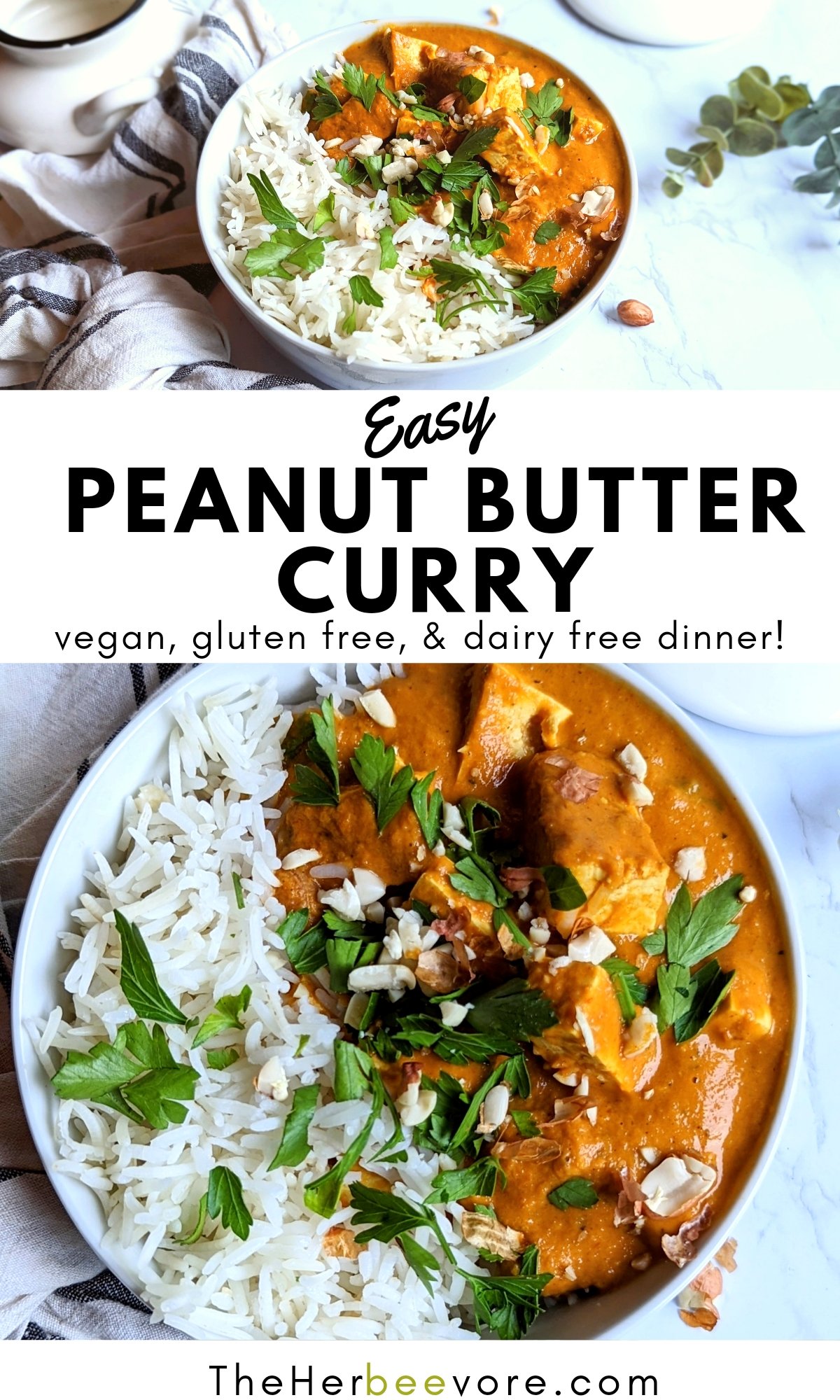 peanut butter curry recipe with creamy unsalted peanut butter peanuts paprika turmeric curry powder and vegetables