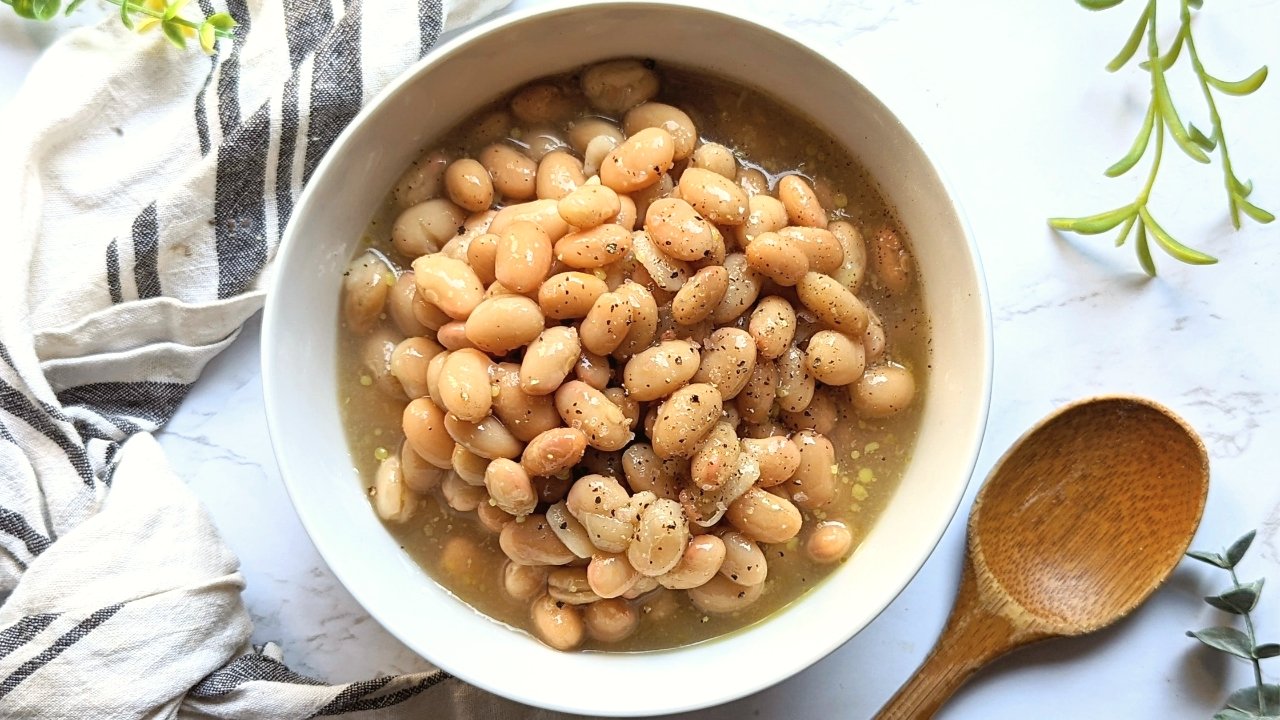 pressure cooker navy beans recipe no soaking white beans in instant pot recipe vegan gluten free high fiber recipes