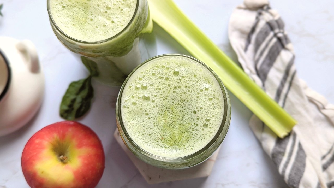 Green Juice in a Blender - Just a Taste