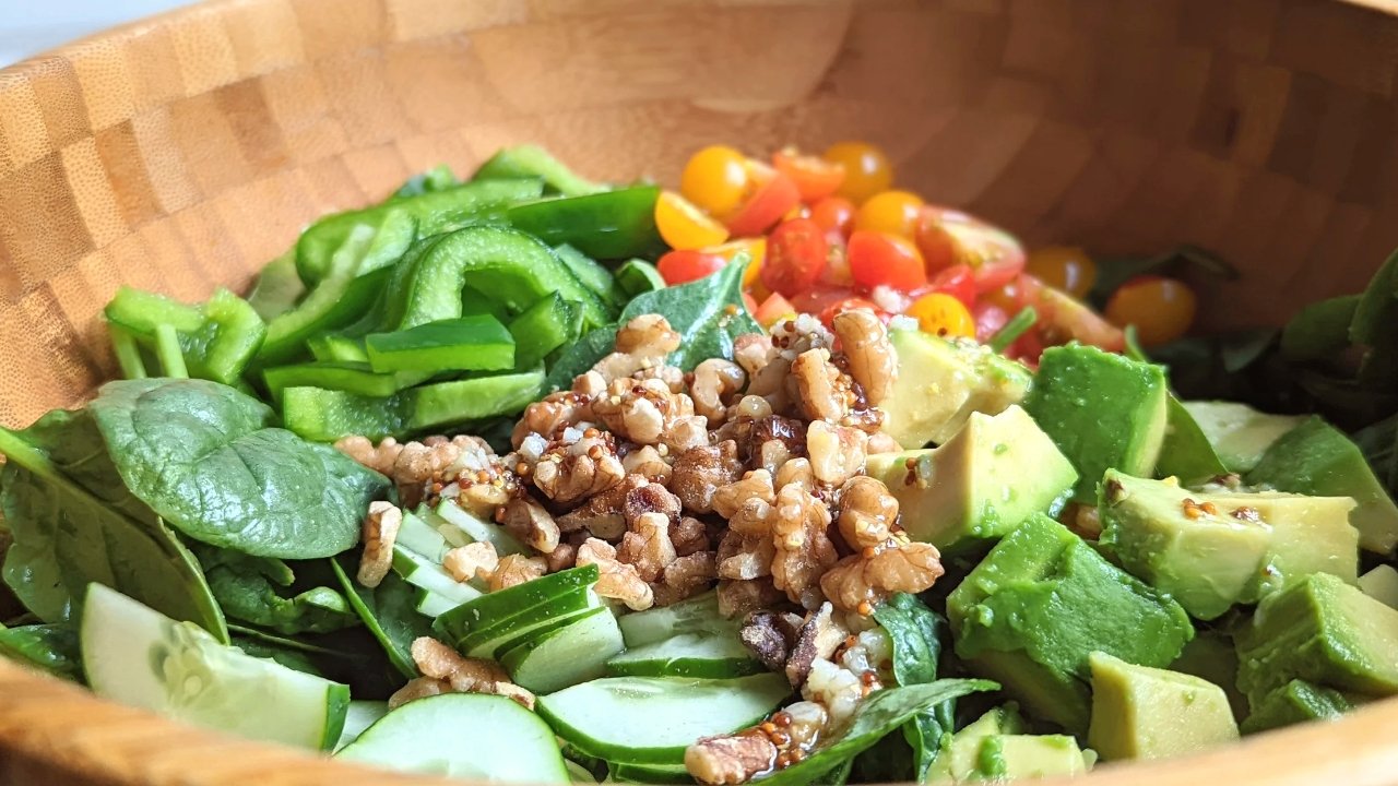 vegan spinach salad recipe without cheese dairy free salad with spinach