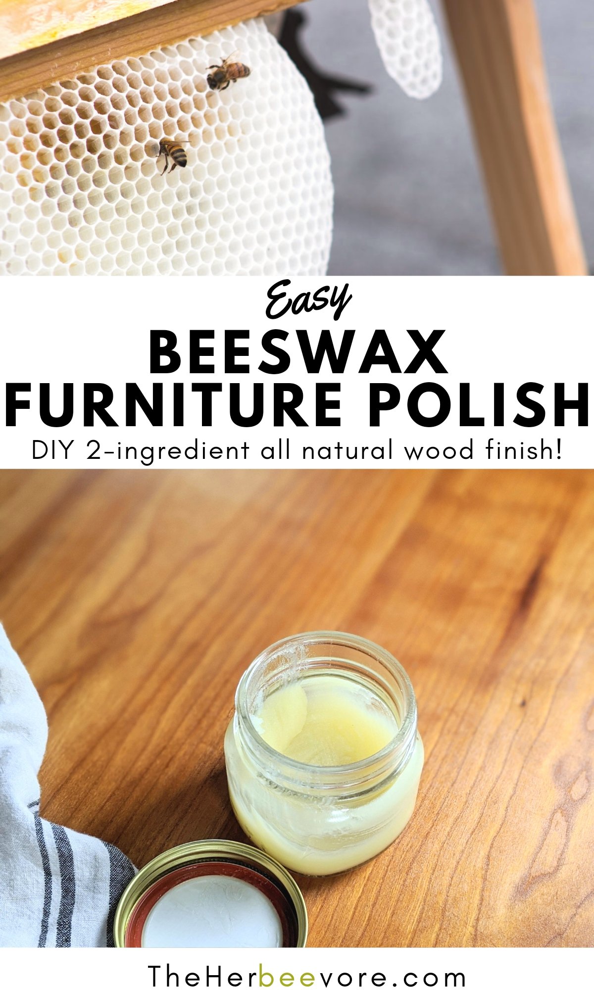 DIY Beeswax Wood Finish (Natural Wood Polish)