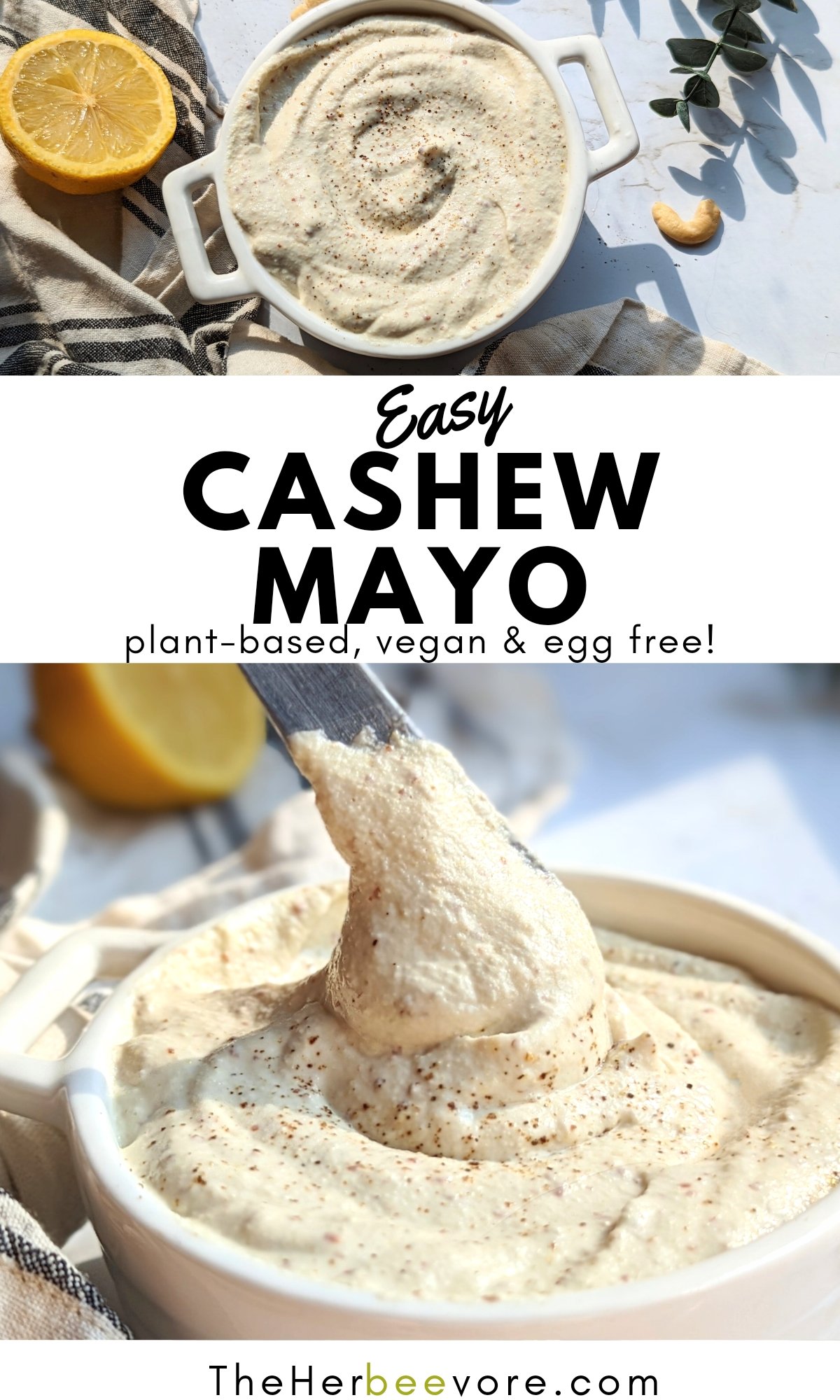 cashew mayo recipe vegan egg free mayonnaise recipe no eggs healthy mayo plant based wfpb mayo recipe