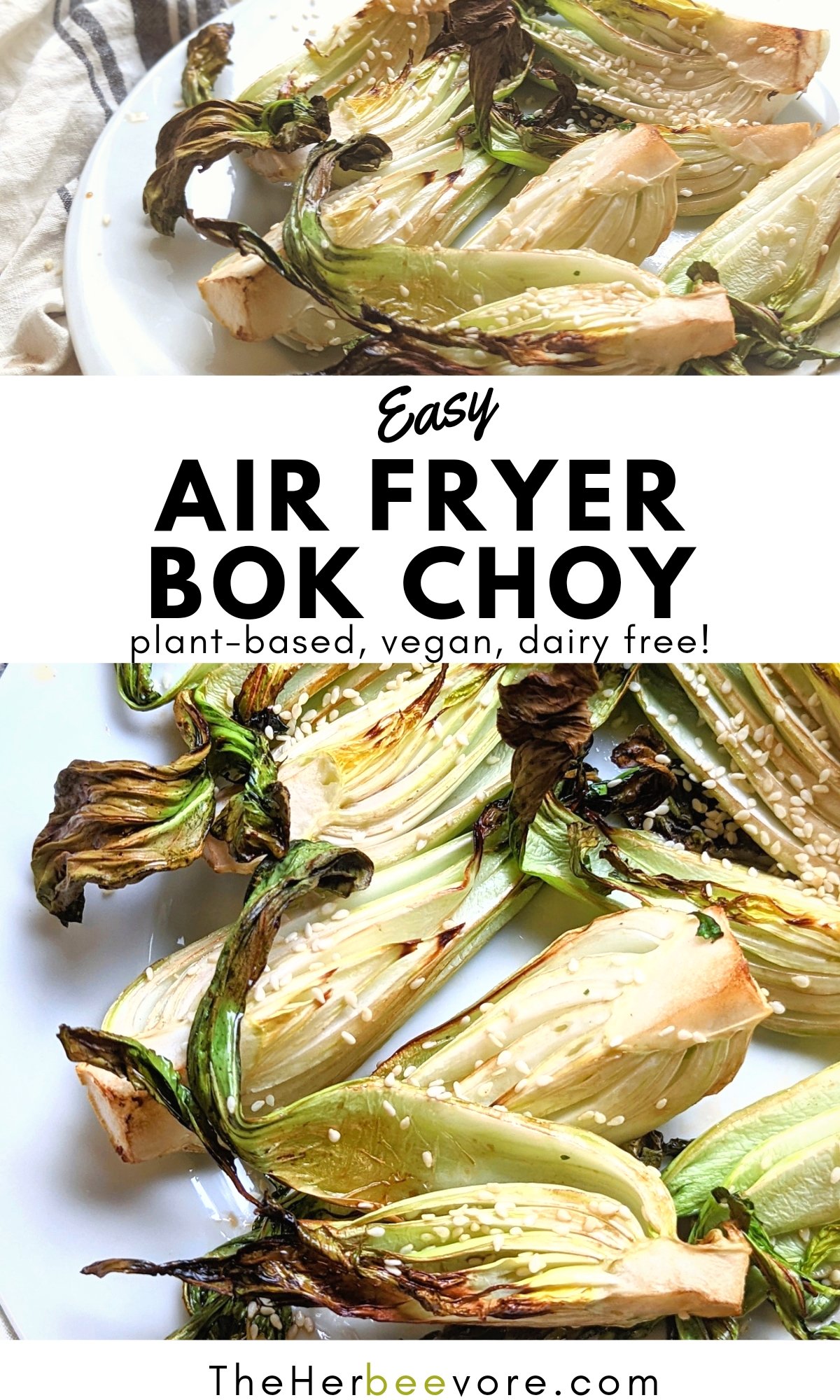 air fryer bok choy recipe easy crispy bok choy in the air fryer side dishes asian air fryer recipes