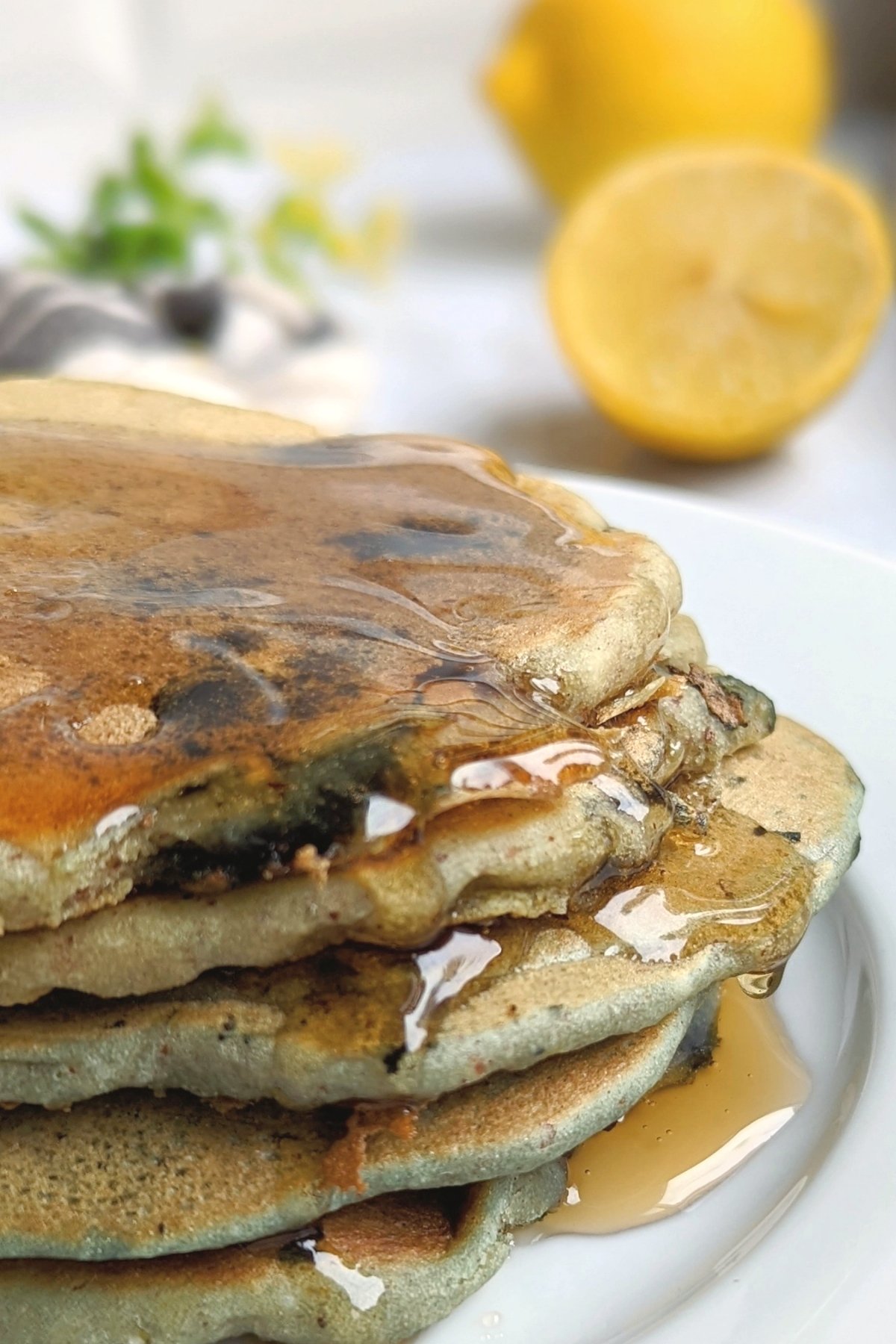 blueberry pancakes with lemon recipe healthy homemade brunch recipes for guests vegan pancakes