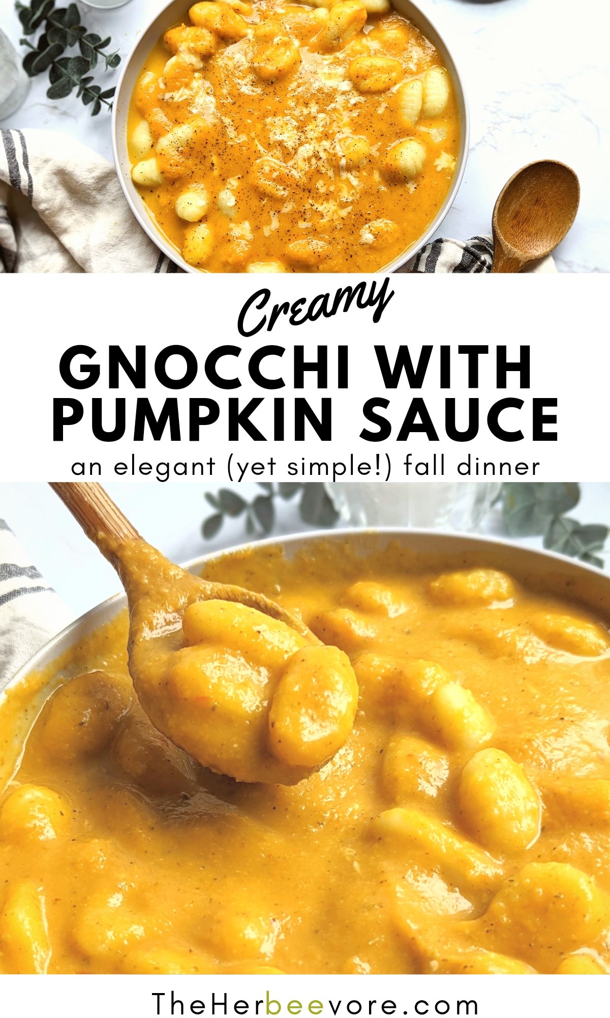 gnocchi with pumpkin sauce recipe vegetarian fall recipes for dinner party halloween dinners ideas