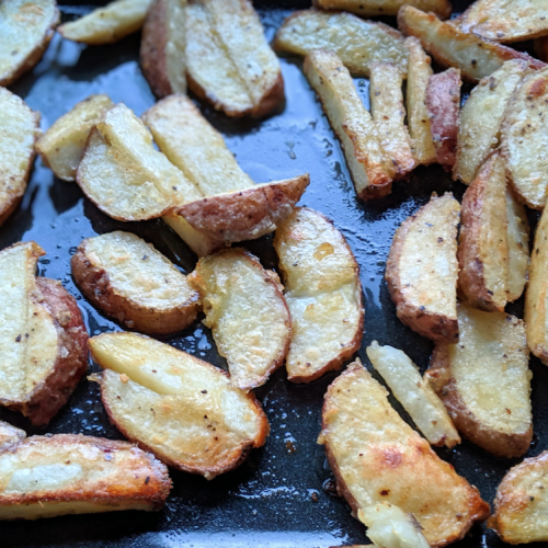 fries with red potatoes recipe how to cook red ptoatoes oven baked wedges with red potato fries crispy vegan gluten free vegetarian recipes for fries in the oven.