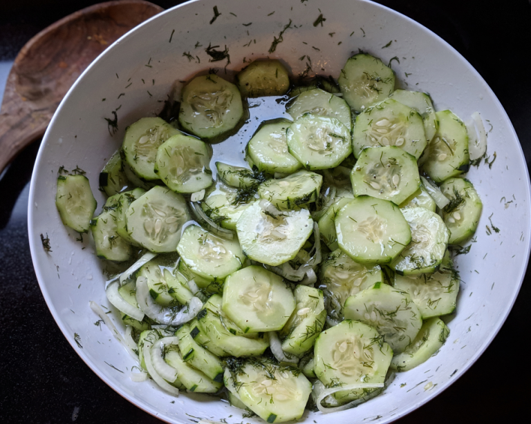 Old Fashioned Cucumbers and Onions in Vinegar (Family Recipe!)