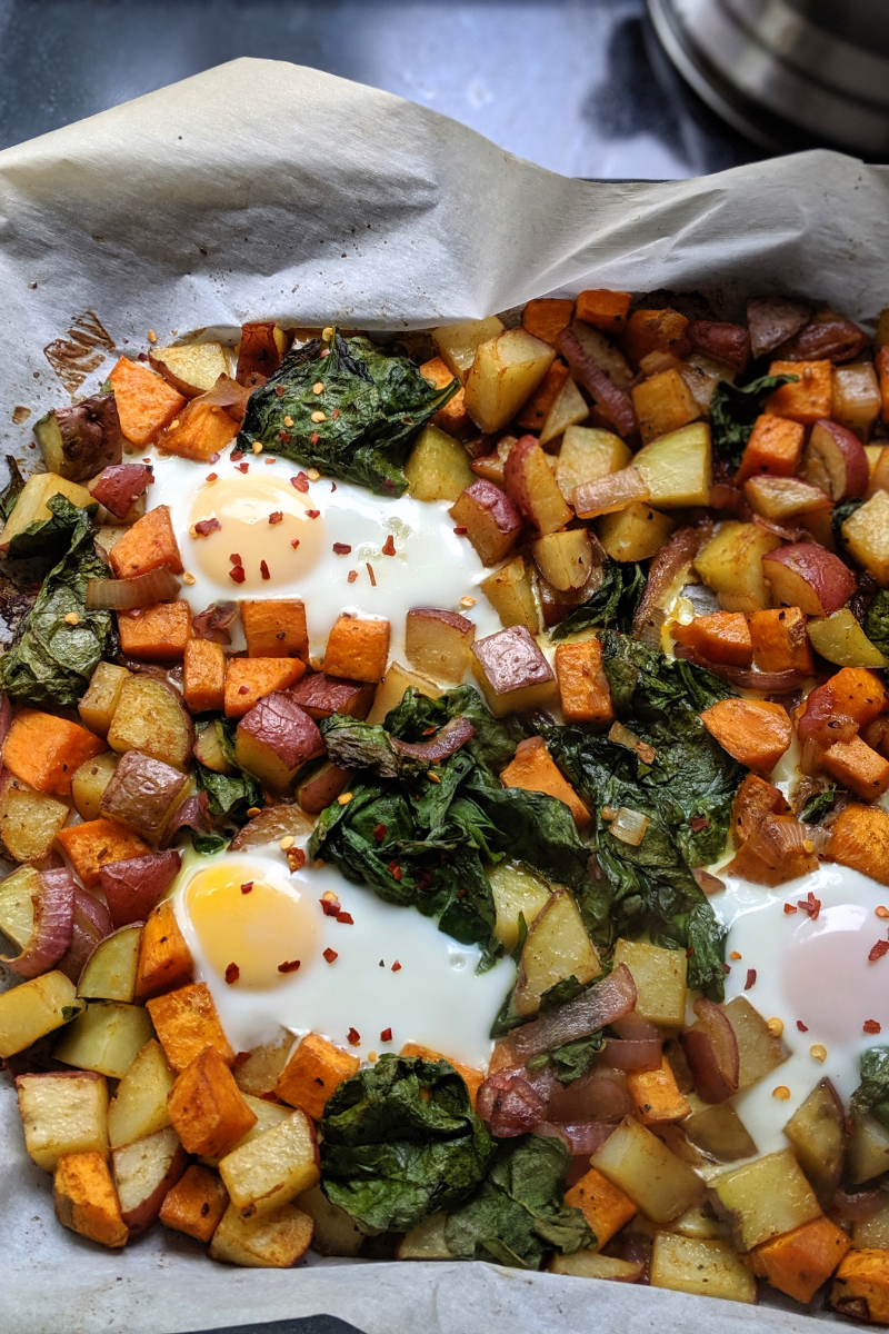 Root Vegetable Hash with Eggs Recipe