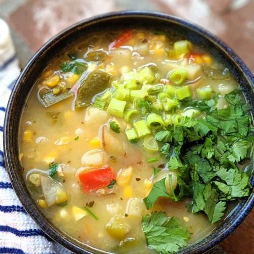 Healthy Vegan Paleo Whole30 Corn Chowder Soup