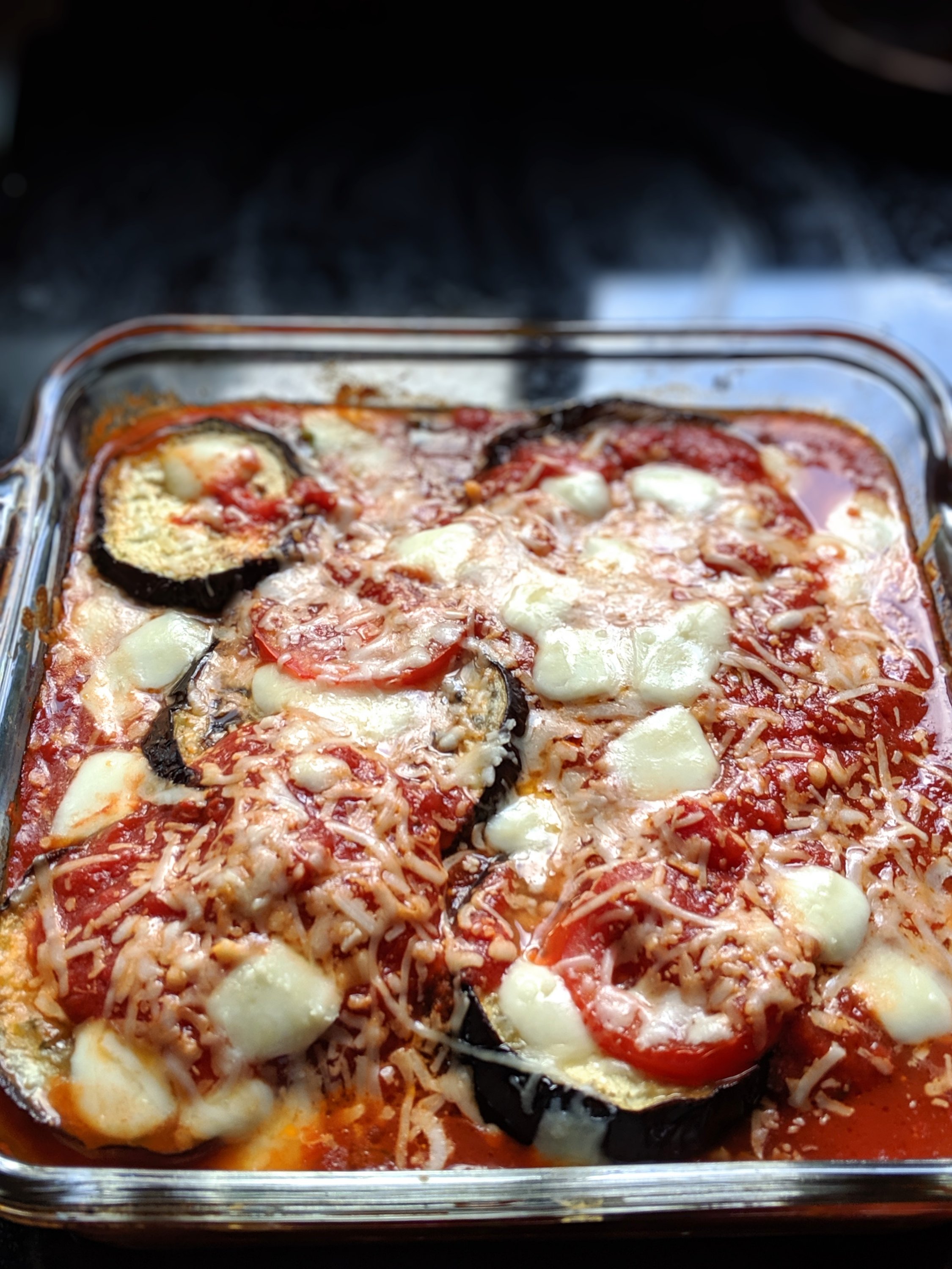 Cheesy Eggplant Bake (Keto, GlutenFree, Vegetarian, Low Carb)
