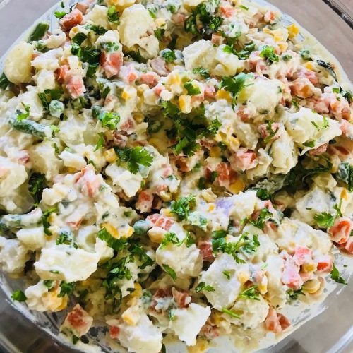 vegan herby potato salad healthy