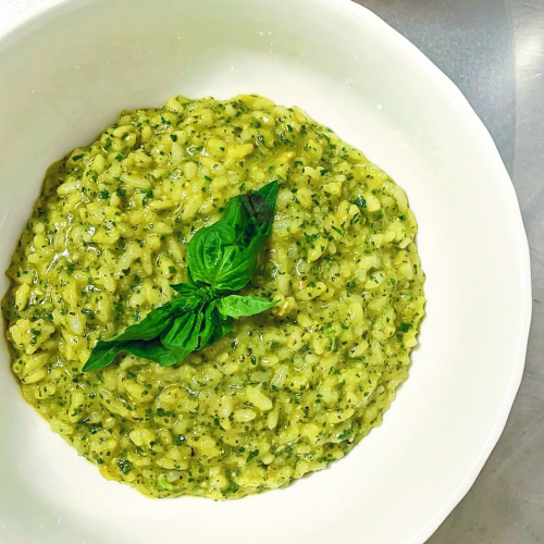 Instant Pot Risotto with Pesto