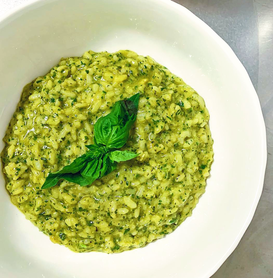 Instant Pot Risotto with Pesto