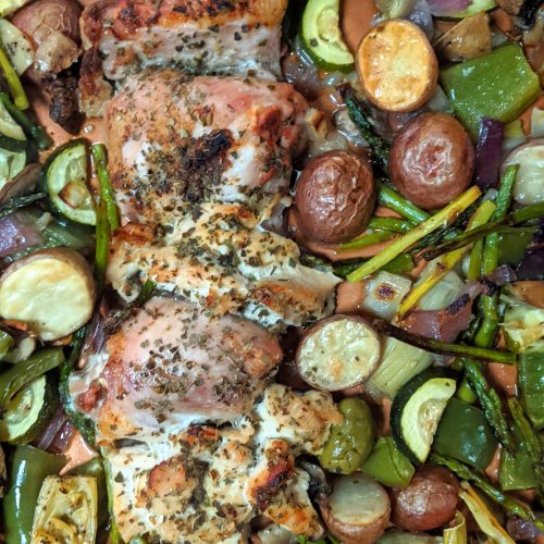 sheet pan chicken thighs easy healthy sheet pan meal