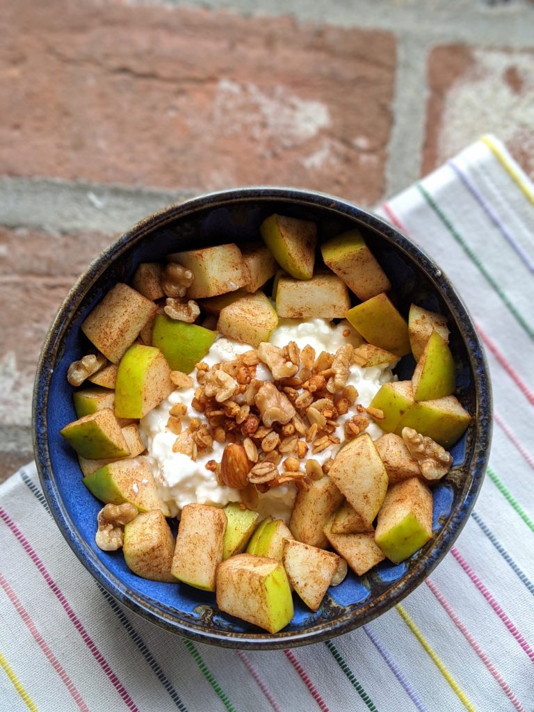 Apple Cinnamon High Protein Breakfast Bowl Recipe