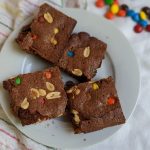 peanut M&M brownies m and m brownies with peanuts
