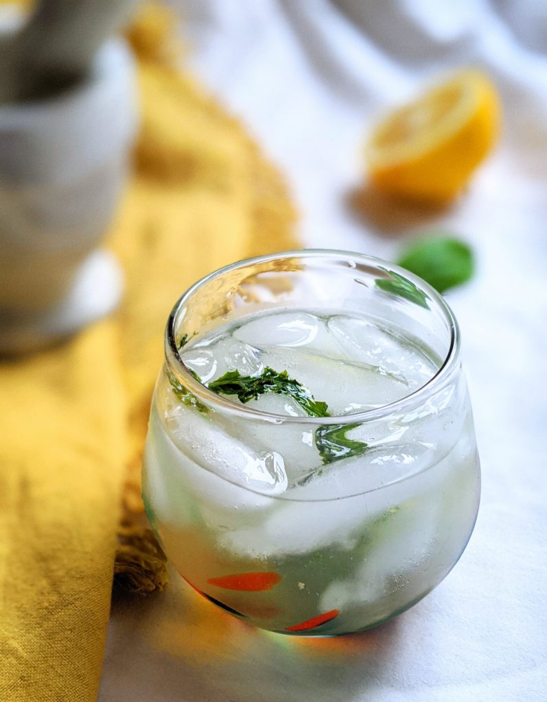 Basil Gin And Tonic Recipe | The Herbeevore