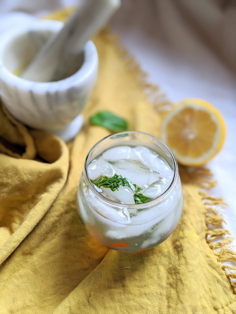 Lemon Basil Gin And Tonic Recipe
