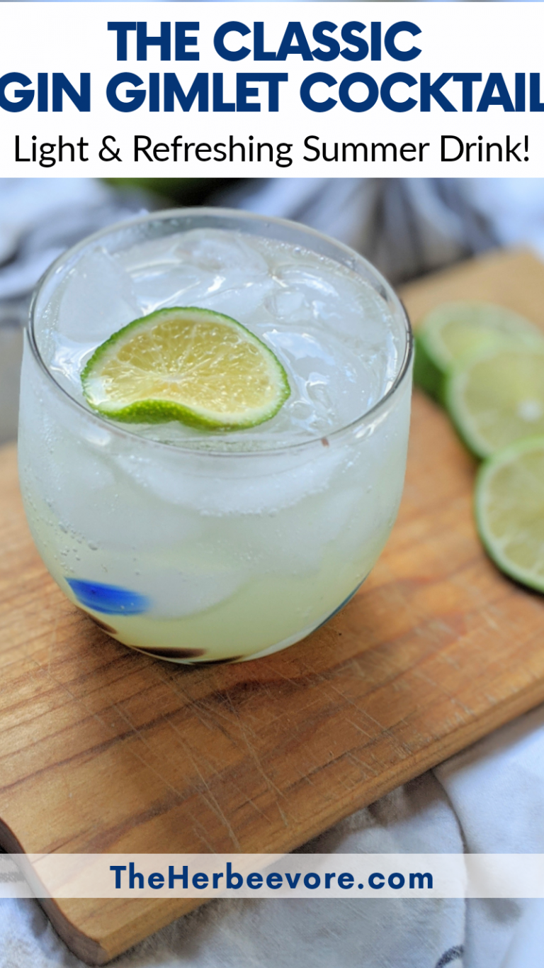 Classic Gin Gimlet Cocktail, The Perfect Summer Drink The Herbeevore